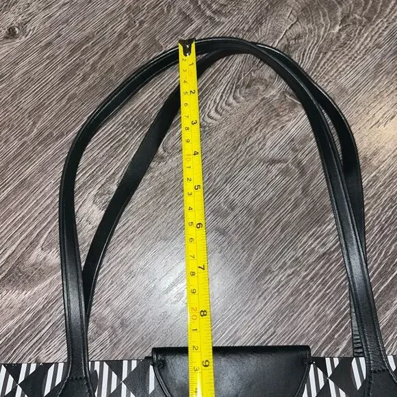 Henri Bendel Black and White Tote Bag Vintage HTF - Picture 9 of 11